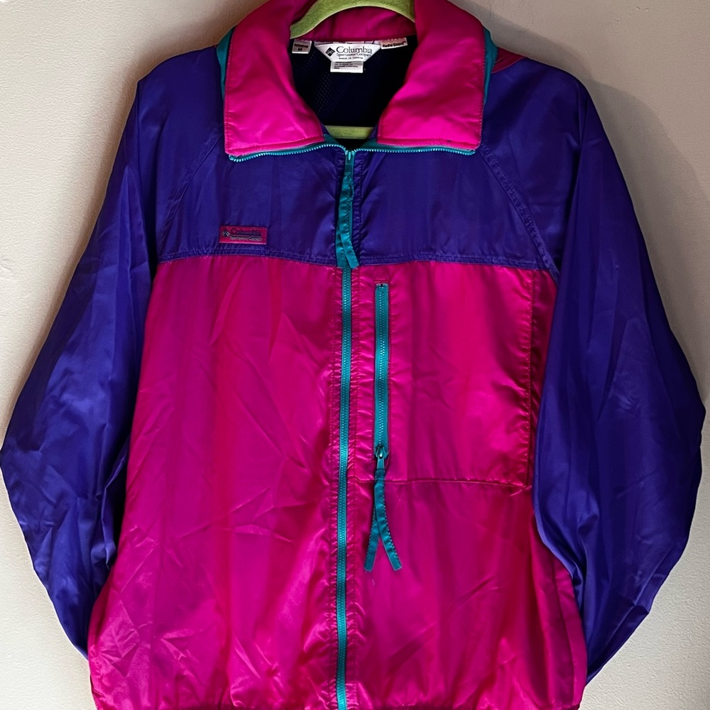 Vintage Columbia Womens Size M Radial Sleeve Rain Jacket Windbreaker